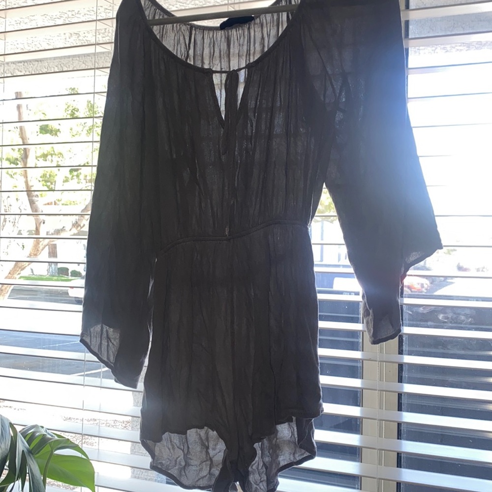 Flowy Sage Green Romper Size M